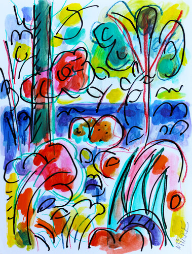 Red sea van Jean Mirre, Schilderij te koop op Singulart