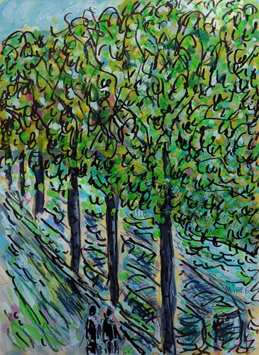Peace stroll by Jean Mirre, Painting for Sale on Singulart