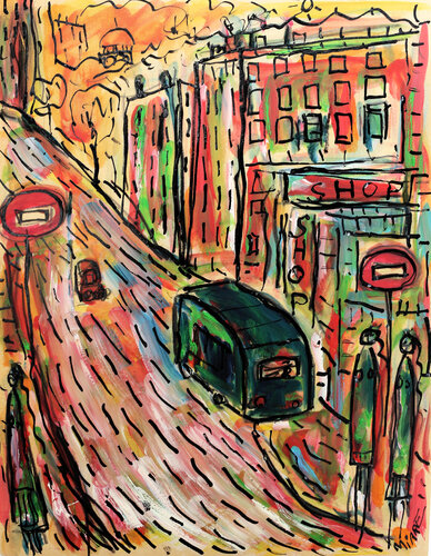 Berliet by Jean Mirre, Painting for Sale on Singulart