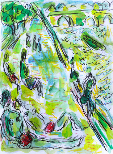 Bain de soleil van Jean Mirre, Schilderij te koop op Singulart