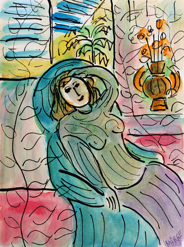Relaxing van Jean Mirre, Schilderij te koop op Singulart