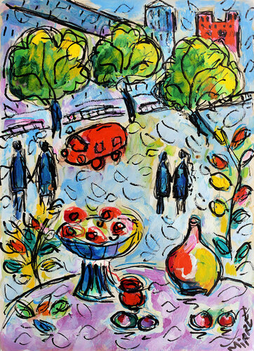 Parisianisme van Jean Mirre, Schilderij te koop op Singulart