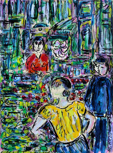 L'épicerie di Jean Mirre, Pittura in vendita su Singulart