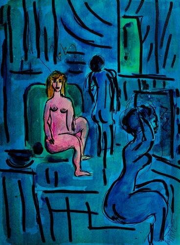 Folies Bergères by Jean Mirre, Painting for Sale on Singulart