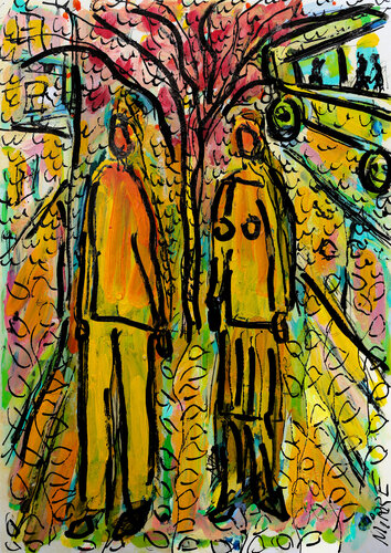 Rencontre van Jean Mirre, Schilderij te koop op Singulart