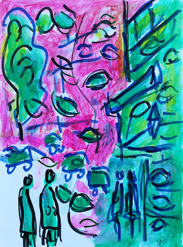 Voltaire par Jean Mirre, Peinture en vente sur Singulart