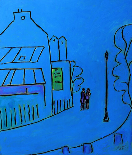 Paris, Rue des Saules par Jean Mirre, Peinture en vente sur Singulart