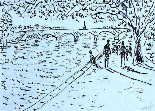 Rive droite de Jean Mirre, Pintura a la venta en Singulart