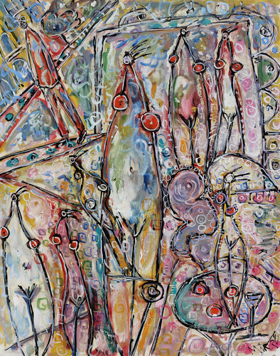 Société de consommation van Jean Mirre, Schilderij te koop op Singulart