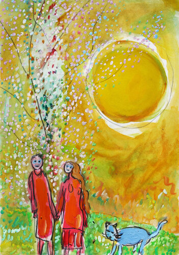 Paradis retrouvé von Jean Mirre, Werk auf Papier kaufen auf Singulart