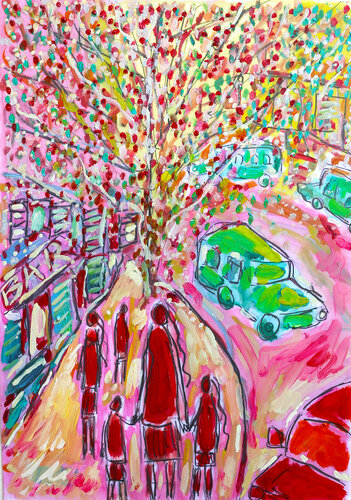 Cerisier du Japon von Jean Mirre, Werk auf Papier kaufen auf Singulart