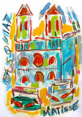 BASQUIAT MATISSE von Jean Mirre, Werk auf Papier kaufen auf Singulart