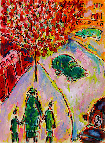 Pink Afternoon von Jean Mirre, Malerei kaufen auf Singulart