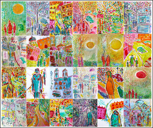 SOMEWHERE IN JANUARY van Jean Mirre, Werk op papier te koop op Singulart