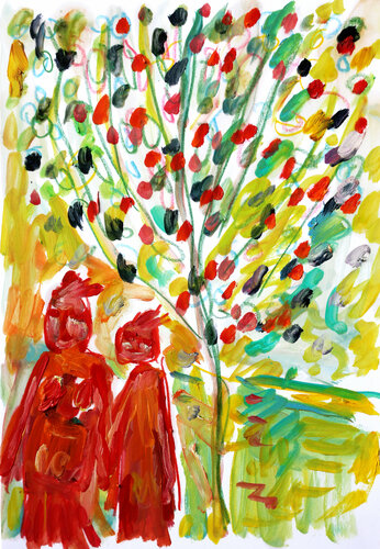 Même si Macron ne veut pas van Jean Mirre, Werk op papier te koop op Singulart