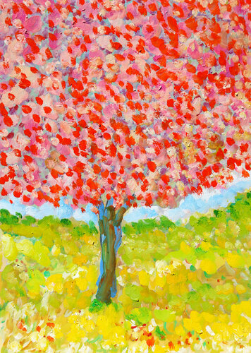 Wishing tree par Jean Mirre, Œuvre sur papier en vente sur Singulart