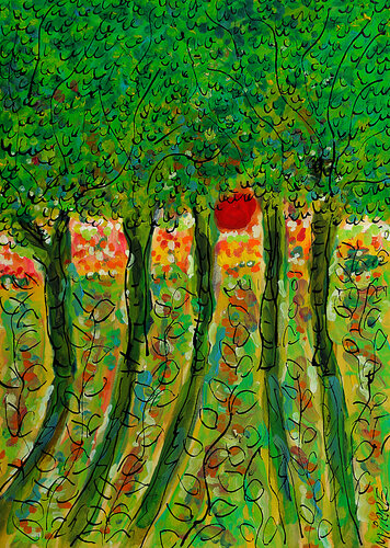 Crépuscule by Jean Mirre, Work on Paper for Sale on Singulart