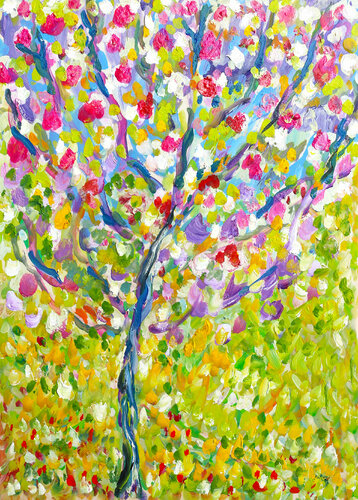 Peach tree di Jean Mirre, Opera su carta in vendita su Singulart