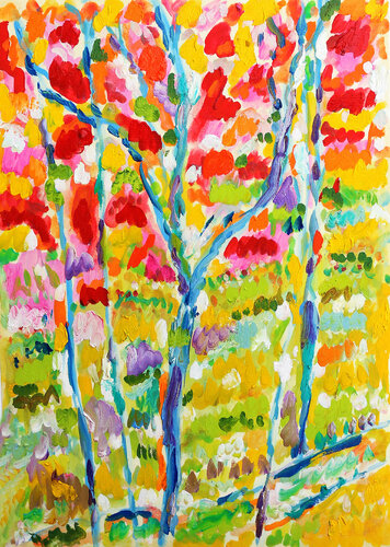 Paysage heureux di Jean Mirre, Opera su carta in vendita su Singulart