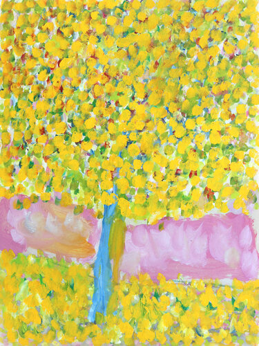 Rothko tree by Jean Mirre, Work on Paper for Sale on Singulart