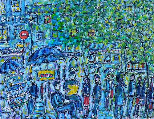 La Butte sans masques di Jean Mirre, Opera su carta in vendita su Singulart