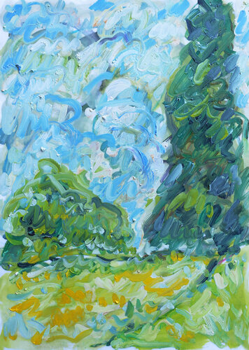 Jardin du Limousin de Jean Mirre, Obra en papel a la venta en Singulart