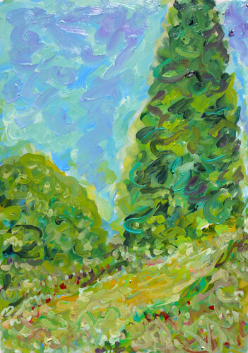 SPRING WAY de Jean Mirre, Obra en papel a la venta en Singulart