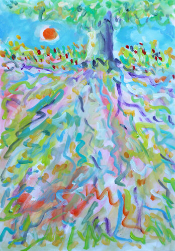 exLa vie d'un chêne van Jean Mirre, Werk op papier te koop op Singulart