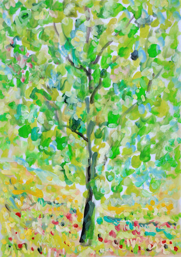 Sensitive tree van Jean Mirre, Werk op papier te koop op Singulart