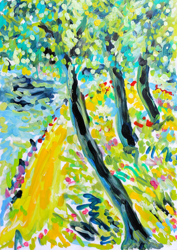 Voilà l'été di Jean Mirre, Opera su carta in vendita su Singulart