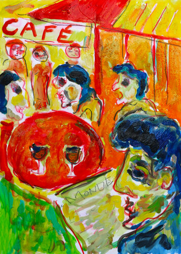 exCafé Monde van Jean Mirre, Werk op papier te koop op Singulart