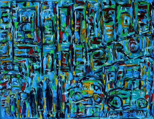 CITY BUZZ III von Jean Mirre, Werk auf Papier kaufen auf Singulart