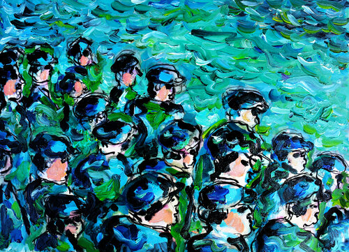 Souvent les hommes ressemblent à la mer van Jean Mirre, Werk op papier te koop op Singulart