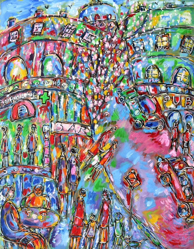 Montmartre et ses lilas by Jean Mirre, 종이 for Sale on Singulart