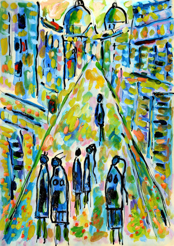 LOVE STREET di Jean Mirre, Opera su carta in vendita su Singulart