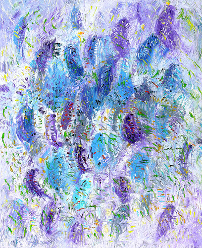 Purple Story di Jean Mirre, Pittura in vendita su Singulart