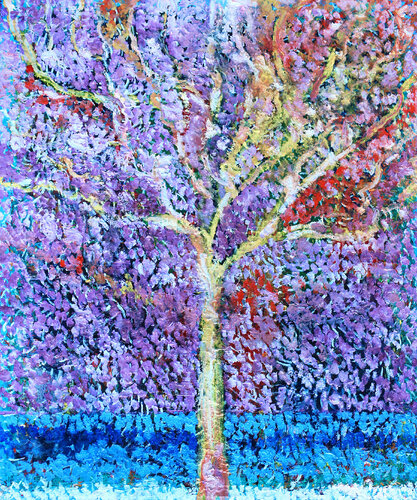 Forever tree par Jean Mirre, Peinture en vente sur Singulart
