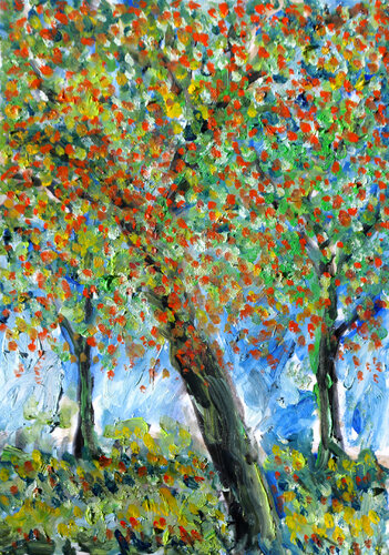 Trees and fate de Jean Mirre, Obra en papel a la venta en Singulart