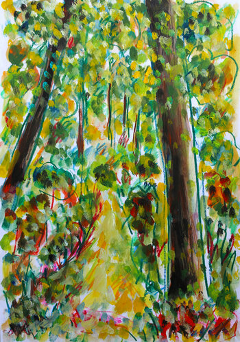 exClairière par Jean Mirre, Œuvre sur papier en vente sur Singulart