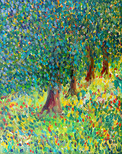 exDans les bois par Jean Mirre, Peinture en vente sur Singulart