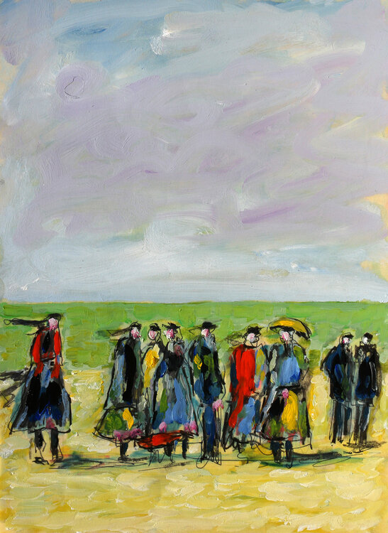 D'après Trouville-Sur-Mer d'Eugène Boudin  SOLD Jean Mirre