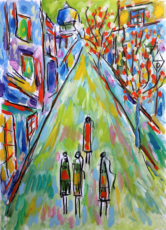 Montmartre fleuri Jean Mirre