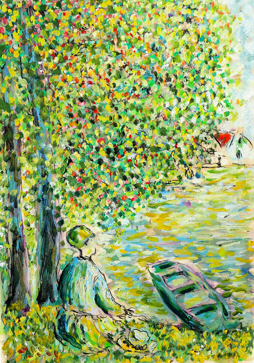 Dream by a blue river Jean Mirre
