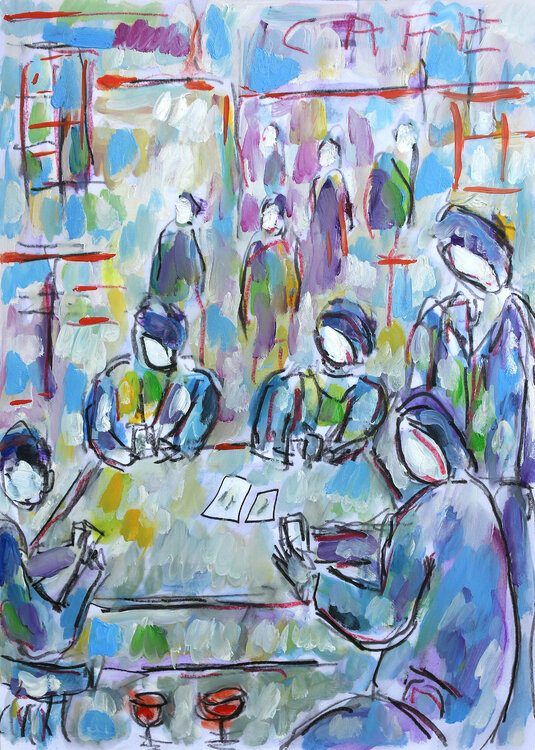 Cartes au café Jean Mirre