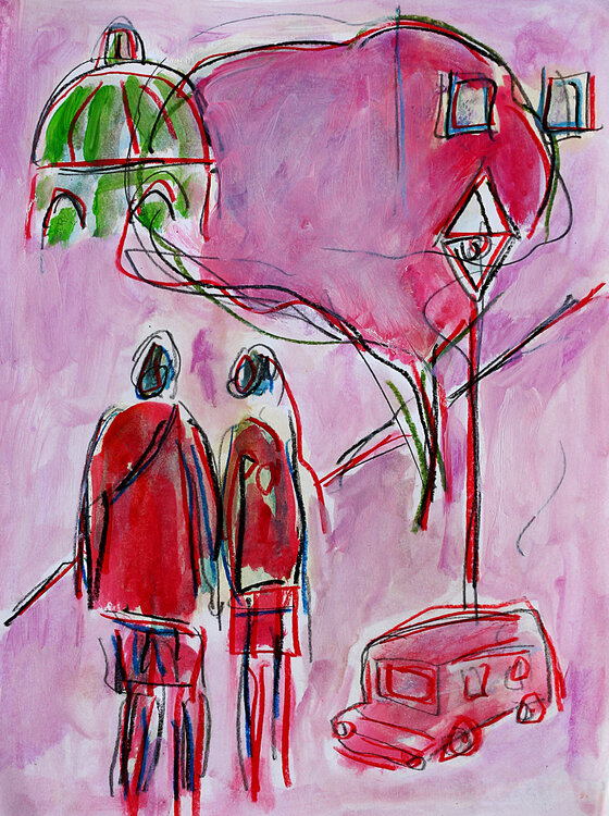 Couple de parisiens Jean Mirre