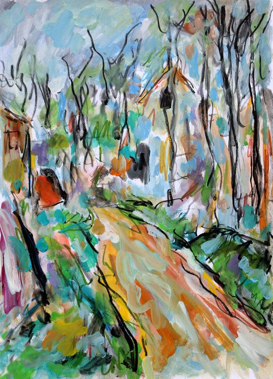 Paysage d'après Cézanne Jean Mirre