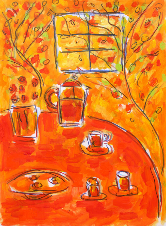 Orange coffee Jean Mirre