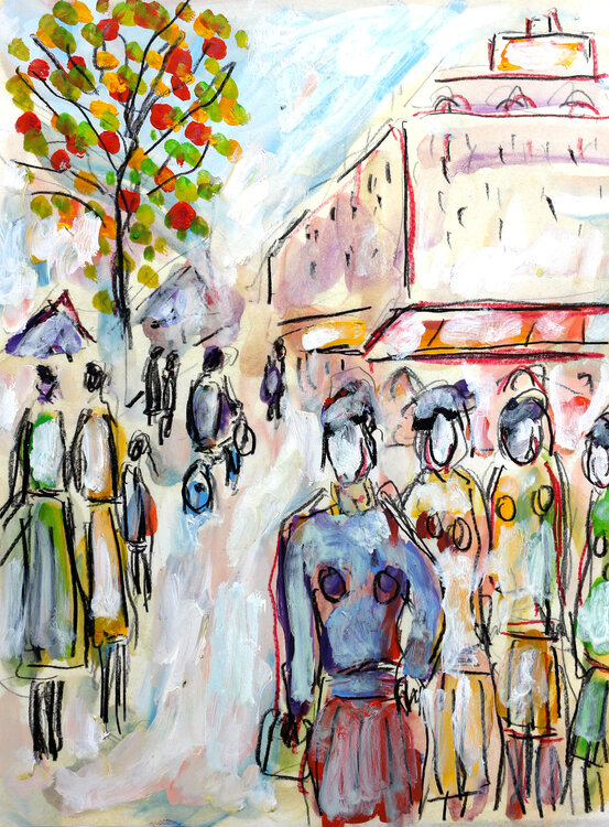 Shopping ladies Jean Mirre