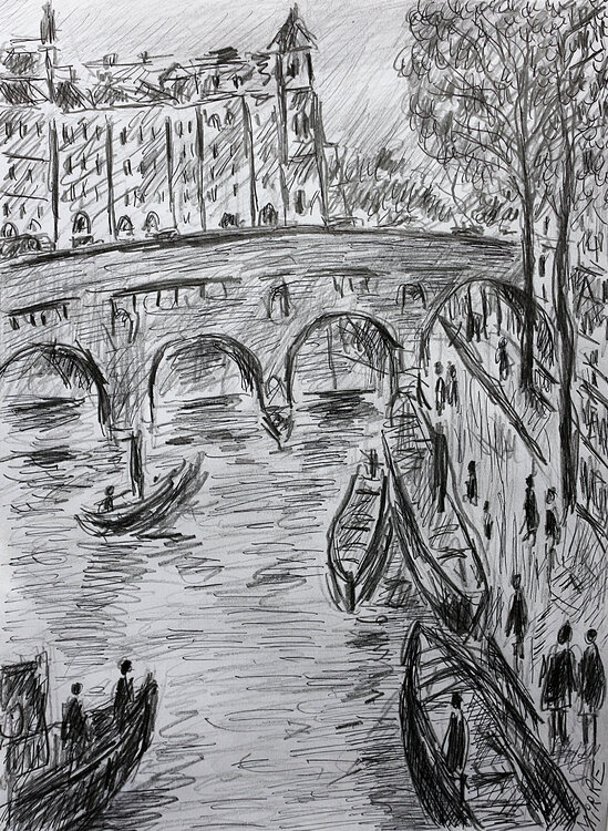Seine et péniches Jean Mirre