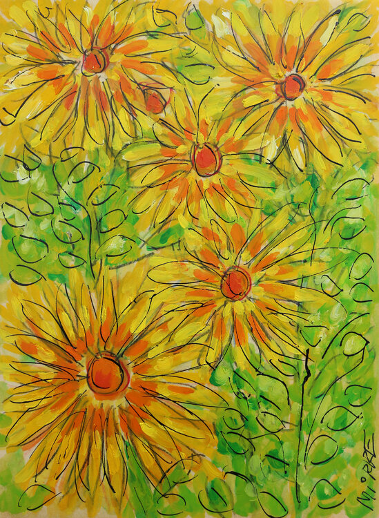 Fleurs jaunes Jean Mirre